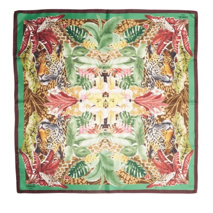 CARRÉ DE SOIE 90CM LANCEL MULTICO VERT