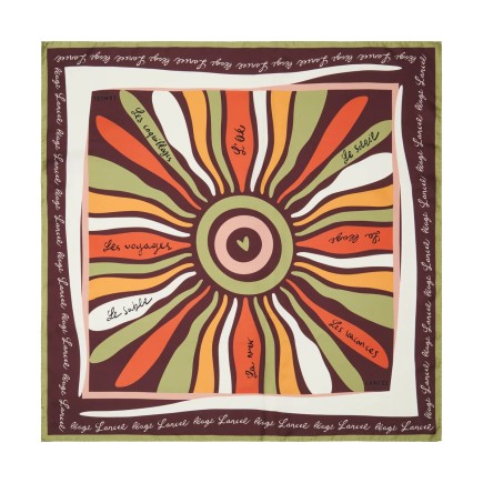 CARRÉ DE SOIE 90CM LANCEL MULTICO SUNRISE