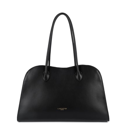 GRAND SAC CABAS ÉPAULE DONNA HOPPER NOIR LANCASTER